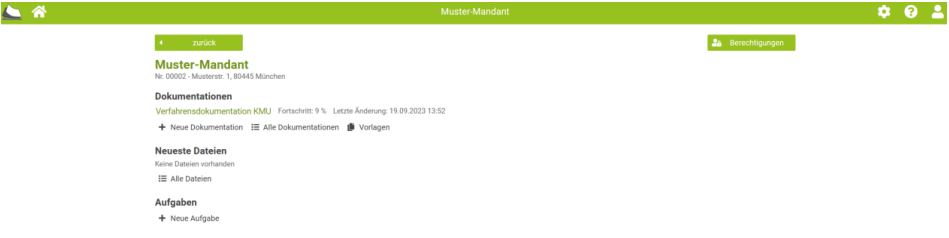 Anlage eines neuen Benutzers über Mandantenansicht
