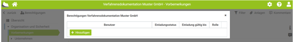 Hinzufügen eines neuen Benutzers