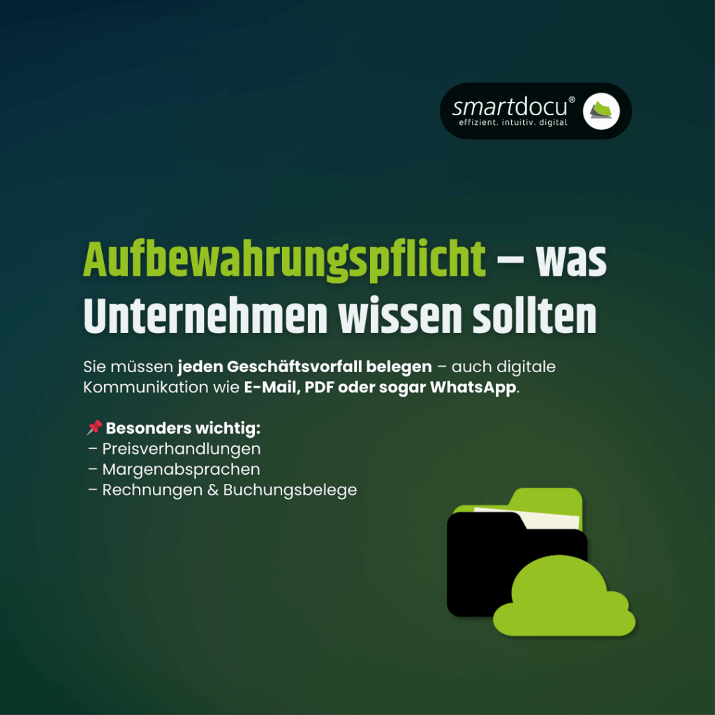 Aufbewahrungspflicht - Was Sie wissen sollten 1 Aufbewahrungspflicht